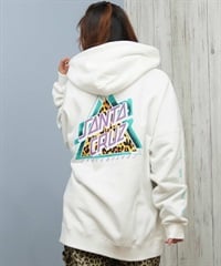 SANTA CRUZ サンタクルーズ ジップアップ パーカー レディース バックプリント ロゴ 502254331 ムラサキスポーツ限定(OFFWT-M)