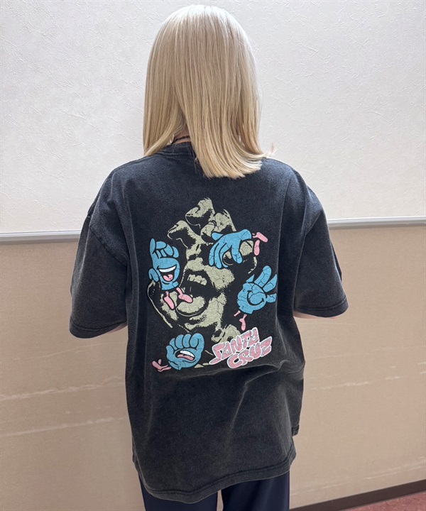 SANTA CRUZ サンタクルーズ 半袖 Tシャツ レディース バックプリント オーバーサイズ 古着風 ヴィンテージ加工 502253433 ムラサキスポーツ限定