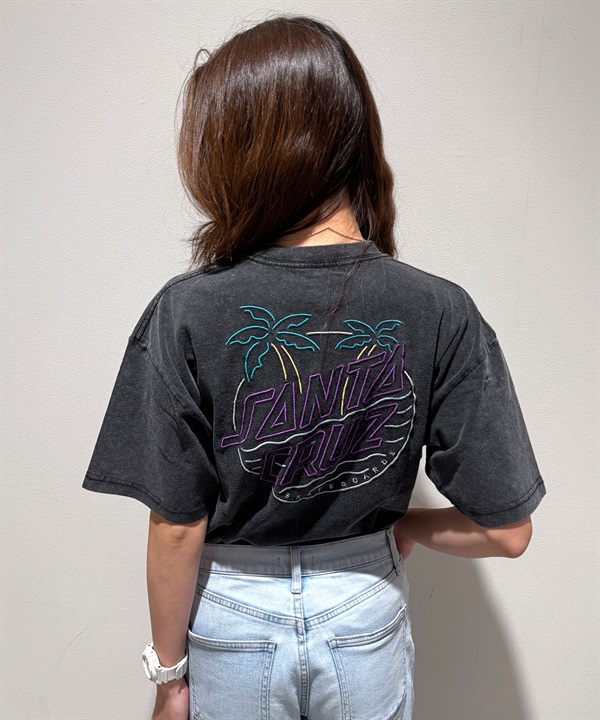 SANTA CRUZ サンタクルーズ 半袖 Tシャツ レディース バックプリント オーバーサイズ 古着風 ヴィンテージ加工 502253436 ムラサキスポーツ限定