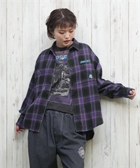 SANTACRUZ サンタクルーズ 長袖 シャツ レディース ネルシャツ チェック柄 502251231 ムラサキスポーツ限定