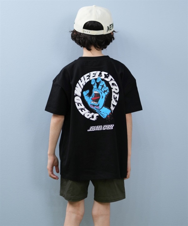 SANTACRUZ サンタクルーズ 半袖 Tシャツ キッズ 子供 バックプリント SCREAM STRIP SS T 25S601-42
