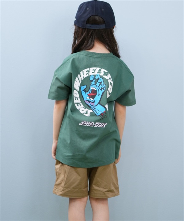 SANTACRUZ サンタクルーズ 半袖 Tシャツ キッズ 子供 バックプリント SCREAM STRIP SS T 25S601-42