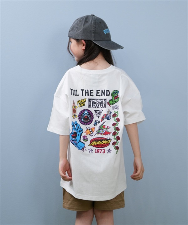 SANTACRUZ サンタクルーズ 半袖 Tシャツ キッズ 子供 バックプリント TIL THE END SS T 25S602-42