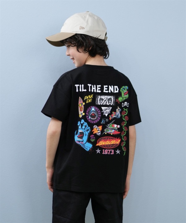 SANTACRUZ サンタクルーズ 半袖 Tシャツ キッズ 子供 バックプリント TIL THE END SS T 25S602-42