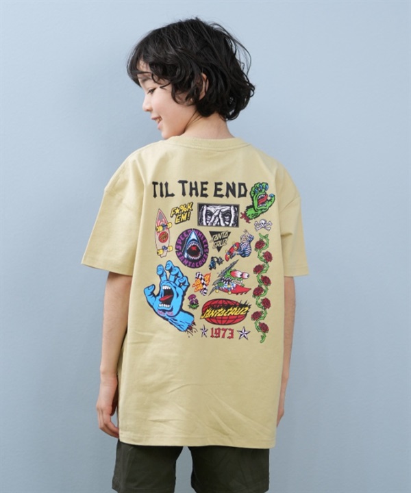 SANTACRUZ サンタクルーズ 半袖 Tシャツ キッズ 子供 バックプリント TIL THE END SS T 25S602-42
