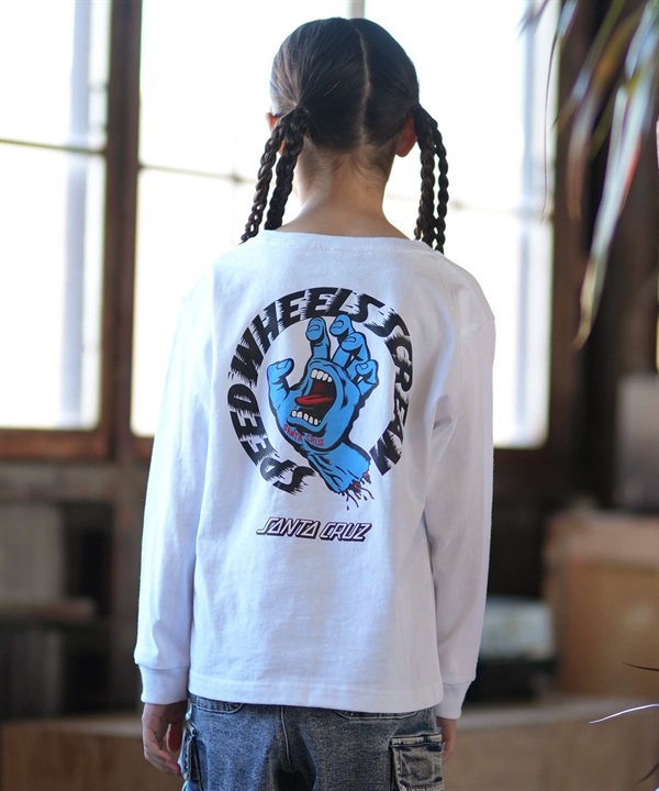 SANTA CRUZ サンタクルーズ 長袖 Tシャツ ロンT キッズ ジュニア Scream Strip L S T 25A603-42