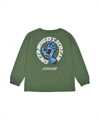 SANTA CRUZ サンタクルーズ 長袖 Tシャツ ロンT キッズ ジュニア Scream Strip L S T 25A603-42(GRN-130cm)