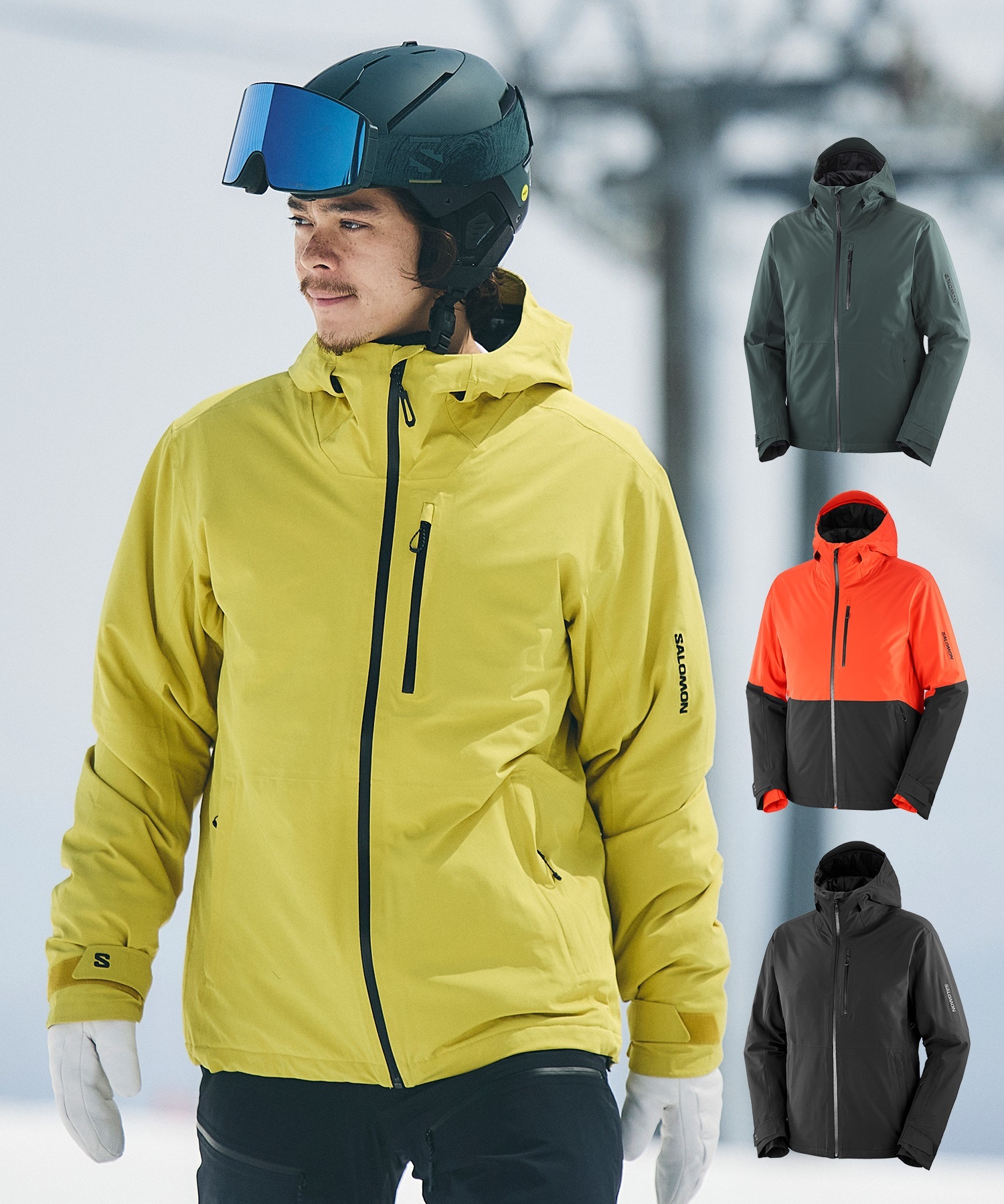 サロモン 中綿ナイロンジャケット スノーボード スキー ナイロンパーカー 2526】SALOMON サロモン スノーボードウェア ジャケット ユニセックス