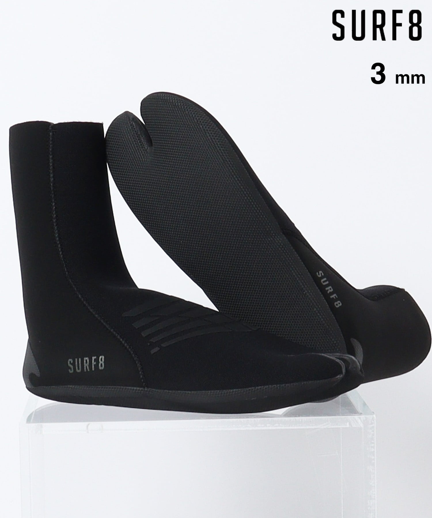 SURF8 サーフエイト SCBK スタンダードソックス 二股 3mm サーフィン
