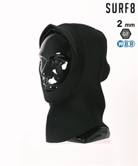 SURF8 サーフエイト ジャージフード起毛 85F3GF1 サーフィン インナー 真冬対応 起毛 ムラサキスポーツ(BLK-2XS)