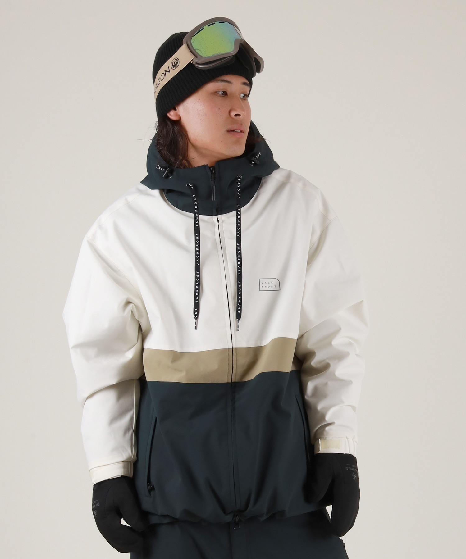 早い者勝ち！mahf XL フロントジップジャケット スノボ　ウェア　新品未使用 JACKFROST ジャックフロスト WIDE OVER JACKET スノーボード ウェア