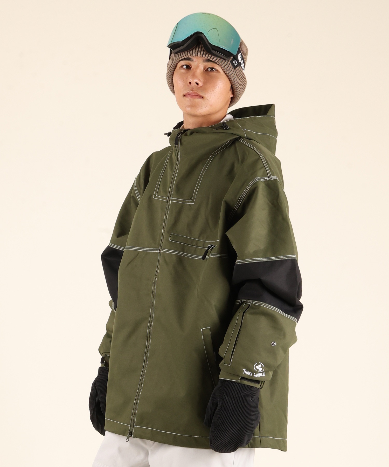 THREEWEATHER スリーウェザー SNOW JACKET スノーボード ウェア ジャケット ユニセックス ムラサキスポーツ 25-26モデル MM J12【2526】(KHA-XS)