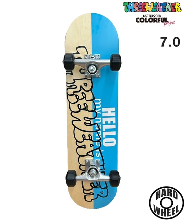 THREE WEATHER スリーウェザー スケートボード コンプリート 7.0,7.4inch I COMP PLUS ムラサキスポーツ