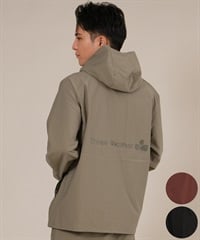 THREE WEATHER スリーウェザー ジャケット ジップアップ パーカー メンズ セットアップ対応 速乾 TW25F-1201 ムラサキスポーツ限定(BLK-M)