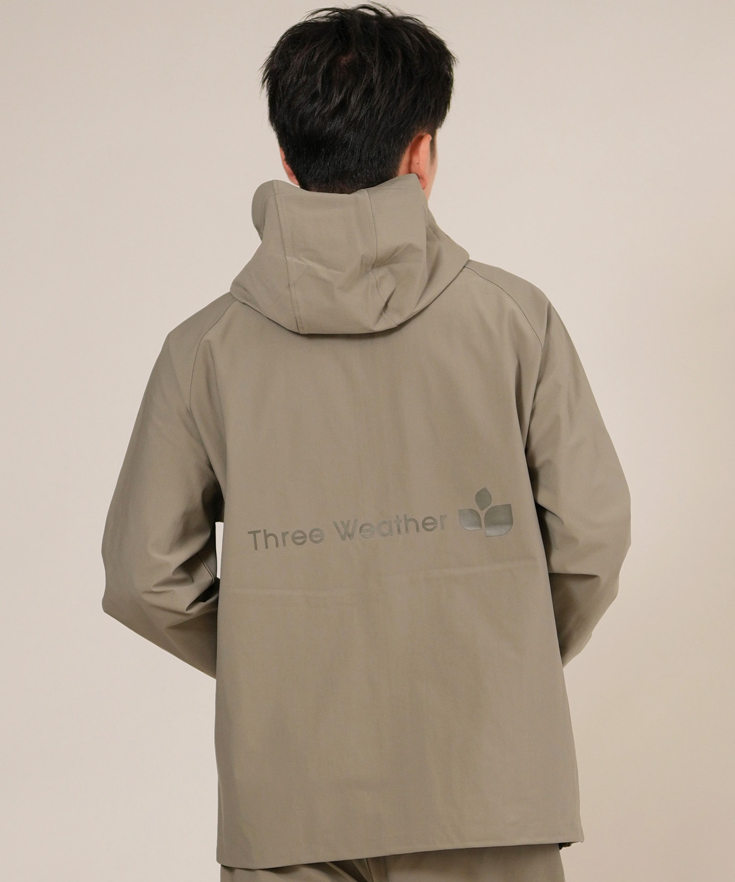 THREE WEATHER スリーウェザー ジャケット ジップアップ パーカー メンズ セットアップ対応 速乾 TW25F-1201 ムラサキスポーツ限定(GRY-M)