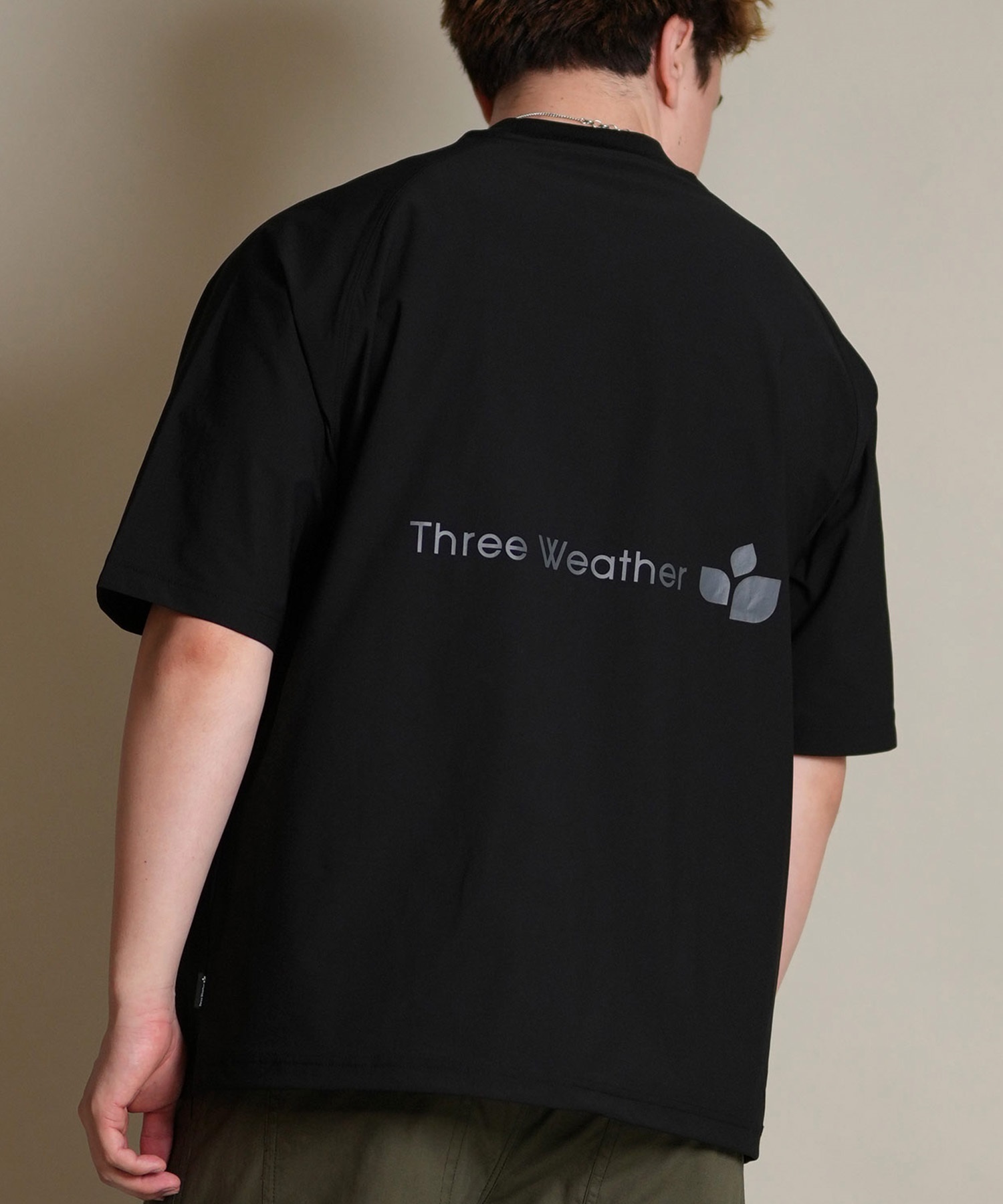 THREE WEATHER スリーウェザー 半袖 Tシャツ メンズ ロゴ バック