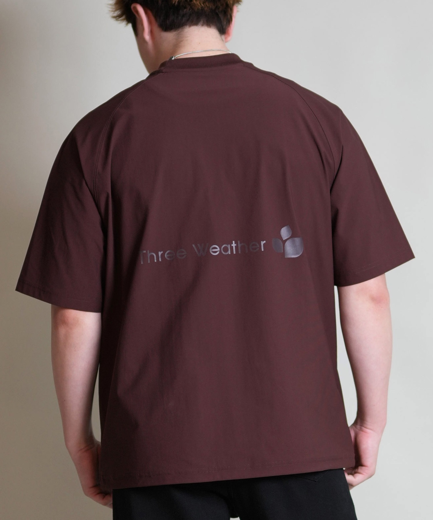 THREE WEATHER スリーウェザー 半袖 Tシャツ メンズ ロゴ バック