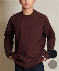 THREE WEATHER スリーウェザー 長袖 Tシャツ ロンT メンズ 胸ポケット ポケT 裾ドローコード TW SURF POCKET LSTEE TW25F-2202(BLK-M)