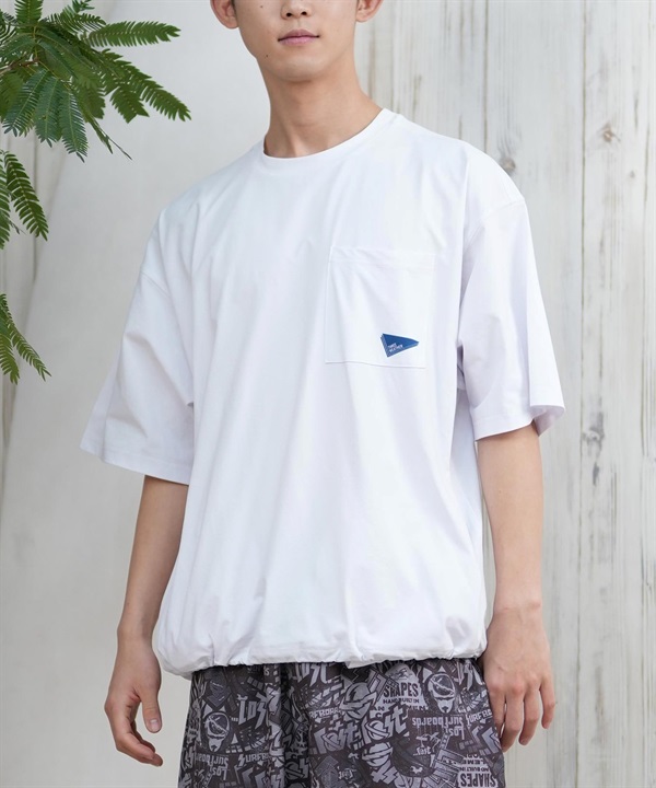 THREE WEATHER スリーウェザー ラッシュガード 半袖 メンズ ポケットTシャツ ポケT 水陸両用 ユーティリティ TW25S4301 ムラサキスポーツ限定