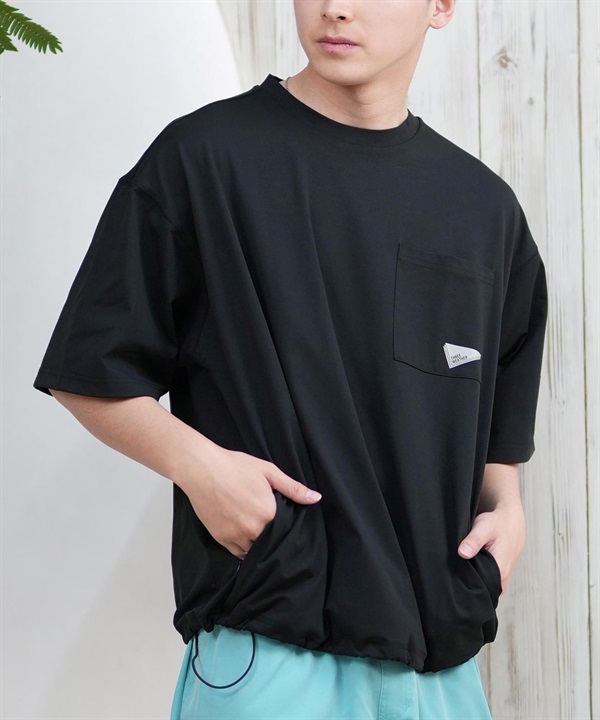 THREE WEATHER スリーウェザー ラッシュガード 半袖 メンズ ポケットTシャツ ポケT 水陸両用 ユーティリティ TW25S4301 ムラサキスポーツ限定