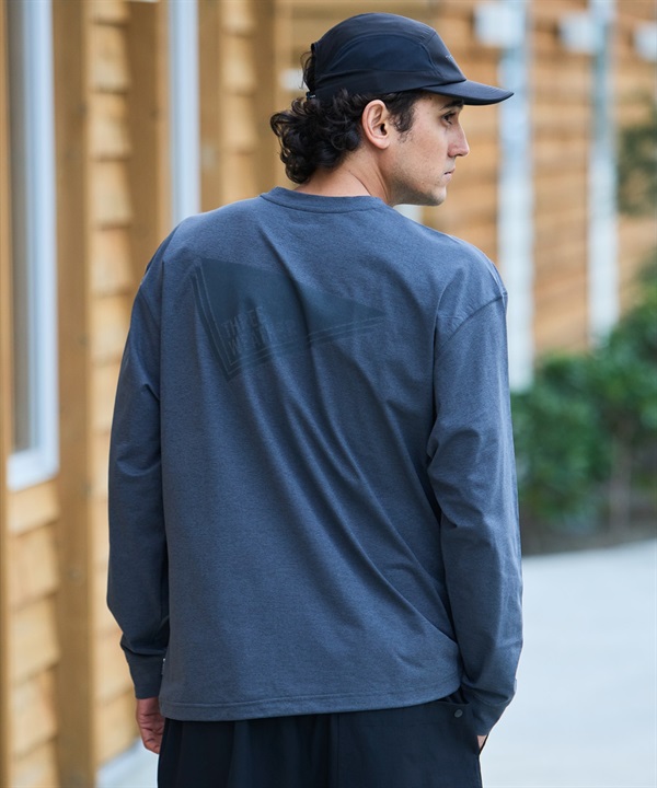 THREE WEATHER スリーウェザー ラッシュガード 長袖 メンズ Tシャツ ロンT バックプリント 水陸両用 ユーティリティ TW25S4304 ムラサキスポーツ限定