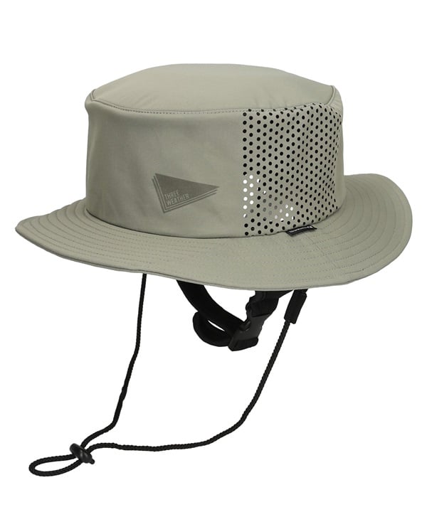 THREE WEATHER スリーウェザー メンズ ユーティリティー ロゴ SURF HAT SOLOTEX TW25S9902