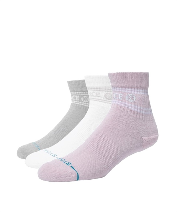 STANCE スタンス ソックス 三足組 VITAL QUARTER 3PACK A356A25VIT#PUR