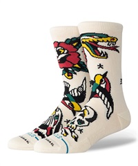 STANCE スタンス ソックス 靴下 ロゴ クルー丈 FLASH CREW A555C25FLA