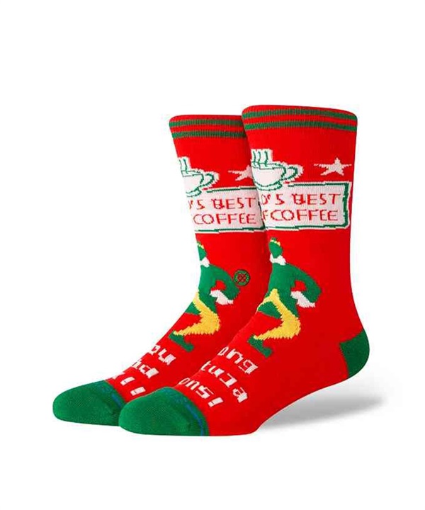 STANCE スタンス ソックス "ELF 邦題：エルフ ～サンタの国からやってきた～ コラボモデル" WORLDS BEST A555D25WOR