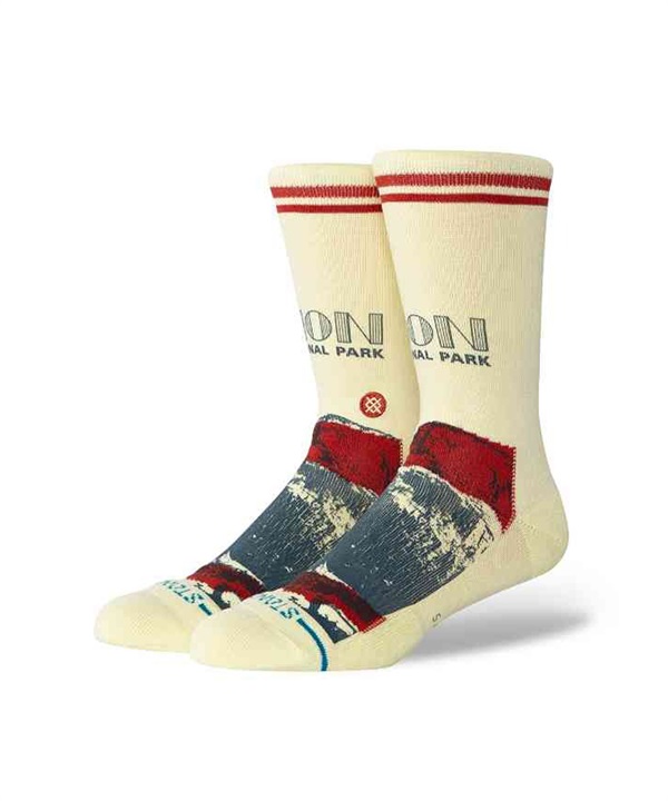 STANCE スタンス ソックス "ザイオン国立公園コラボモデル" ZION NP CREW A555D25ZIO