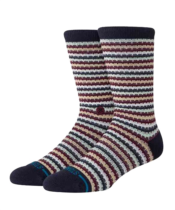 STANCE スタンス ソックス 靴下 クルー丈 ストライプ CHICLETS WAFFLE KNIT CREW A556D25CHI