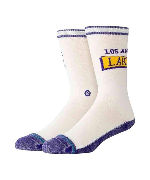 STANCE スタンス ソックス NBAチームソックス LAKERS VICTORY CREW A556D25LVC#PUR