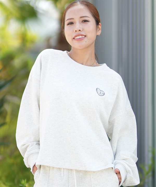 TAHCHEE ターチー トレーナー スウェット レディース クロップド丈 ショート丈 クルーネック TC250701-01