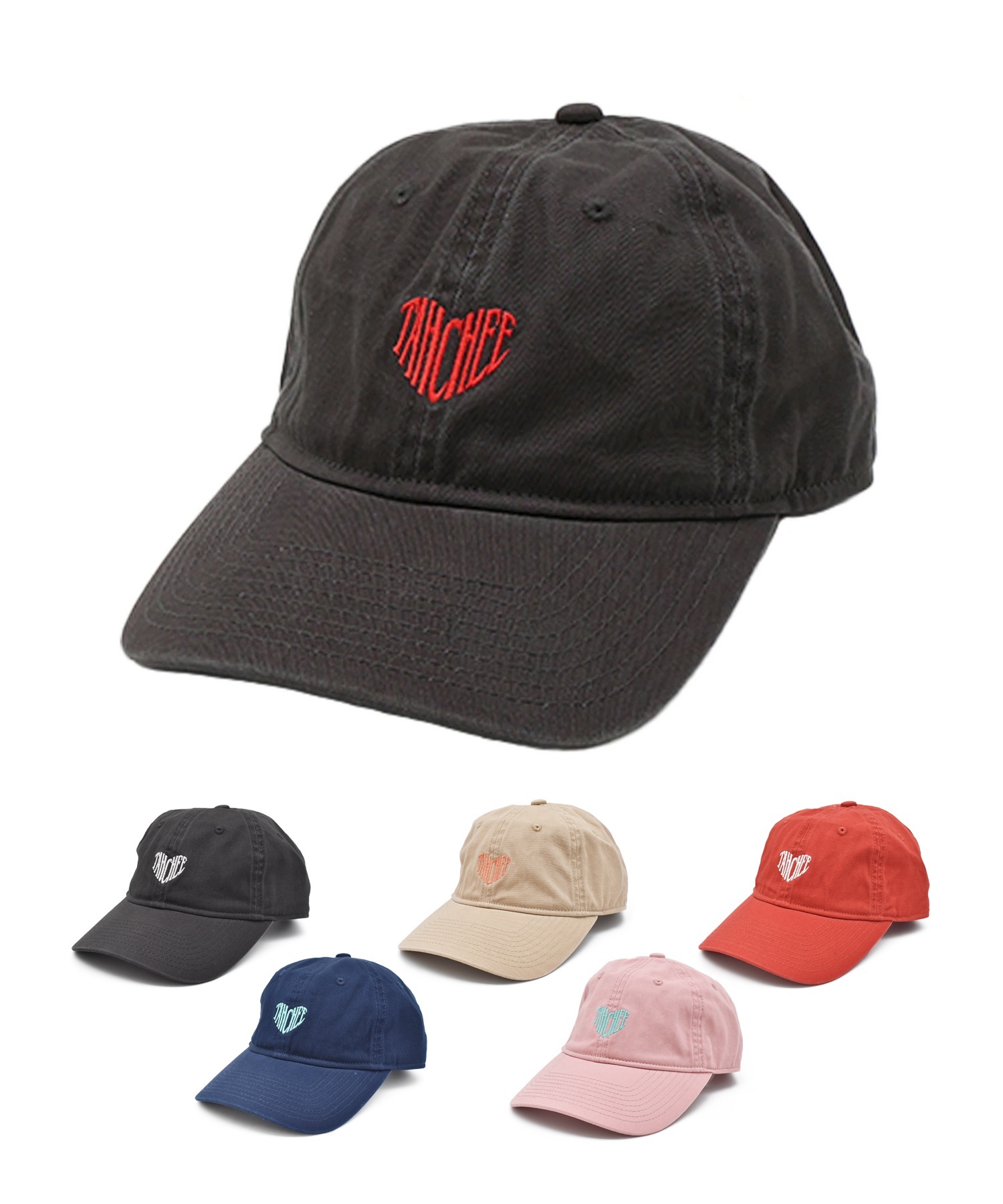 TAHCHEE ターチー キャップ ロゴ COTTON TWILL HEART 6CAP TC250914-02