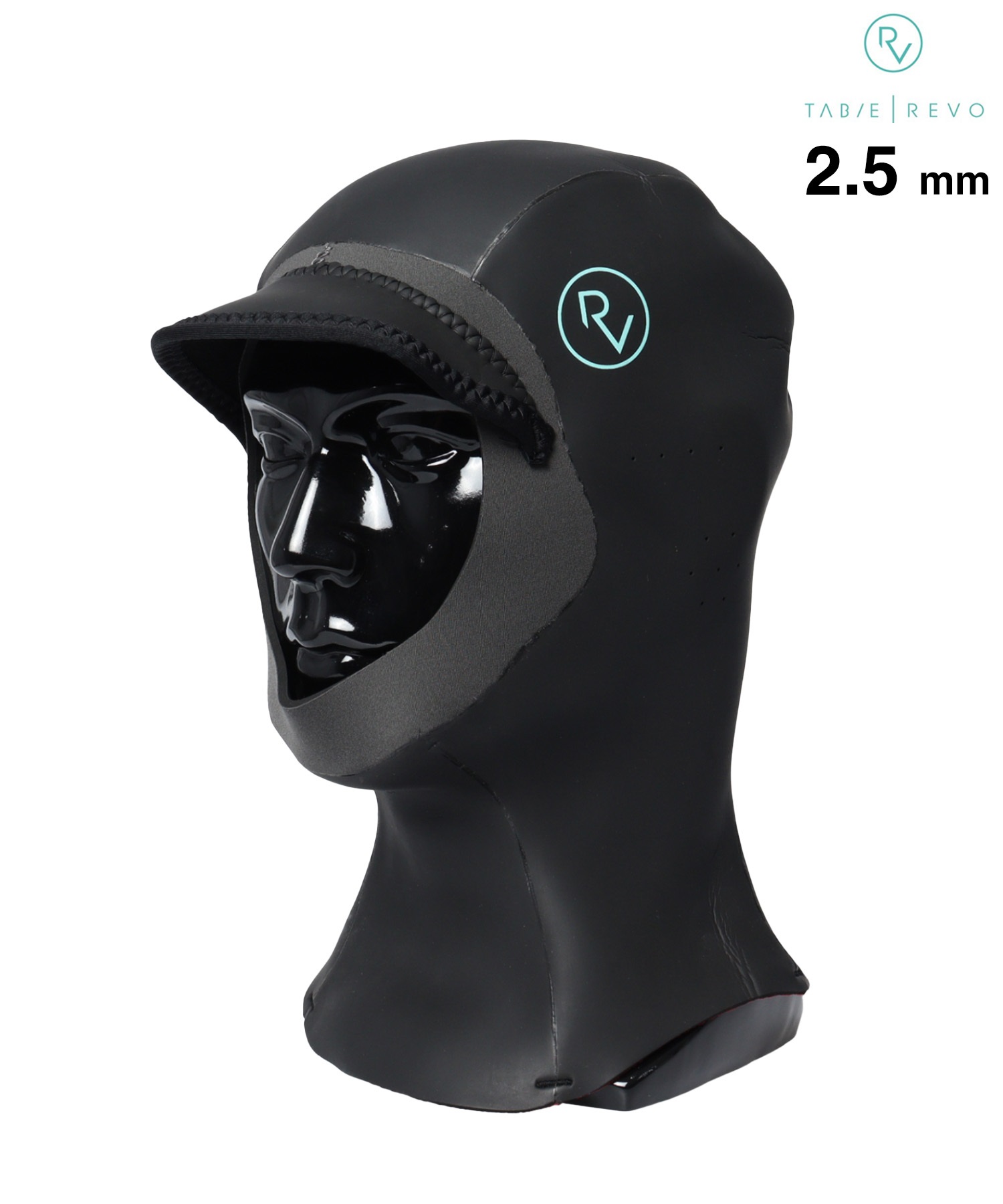 TABIE REVO タビーレボ フードキャップ 2.5ｍｍ サーフィン ヘッドキャップ 真冬対応 ムラサキスポーツ(BLK-M)