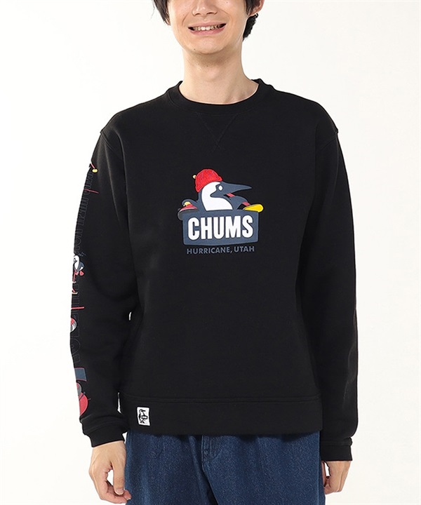 CHUMS チャムス トレーナー スウェット メンズ 裏起毛 ブービー カーリング クルートップ CH00-1517