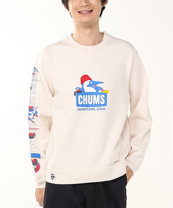 CHUMS チャムス トレーナー スウェット メンズ 裏起毛 ブービー カーリング クルートップ CH00-1517