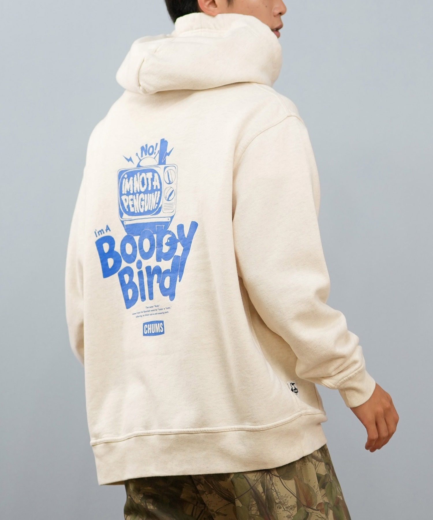 CHUMS チャムス プルオーバー パーカー メンズ 裏起毛 バックプリント