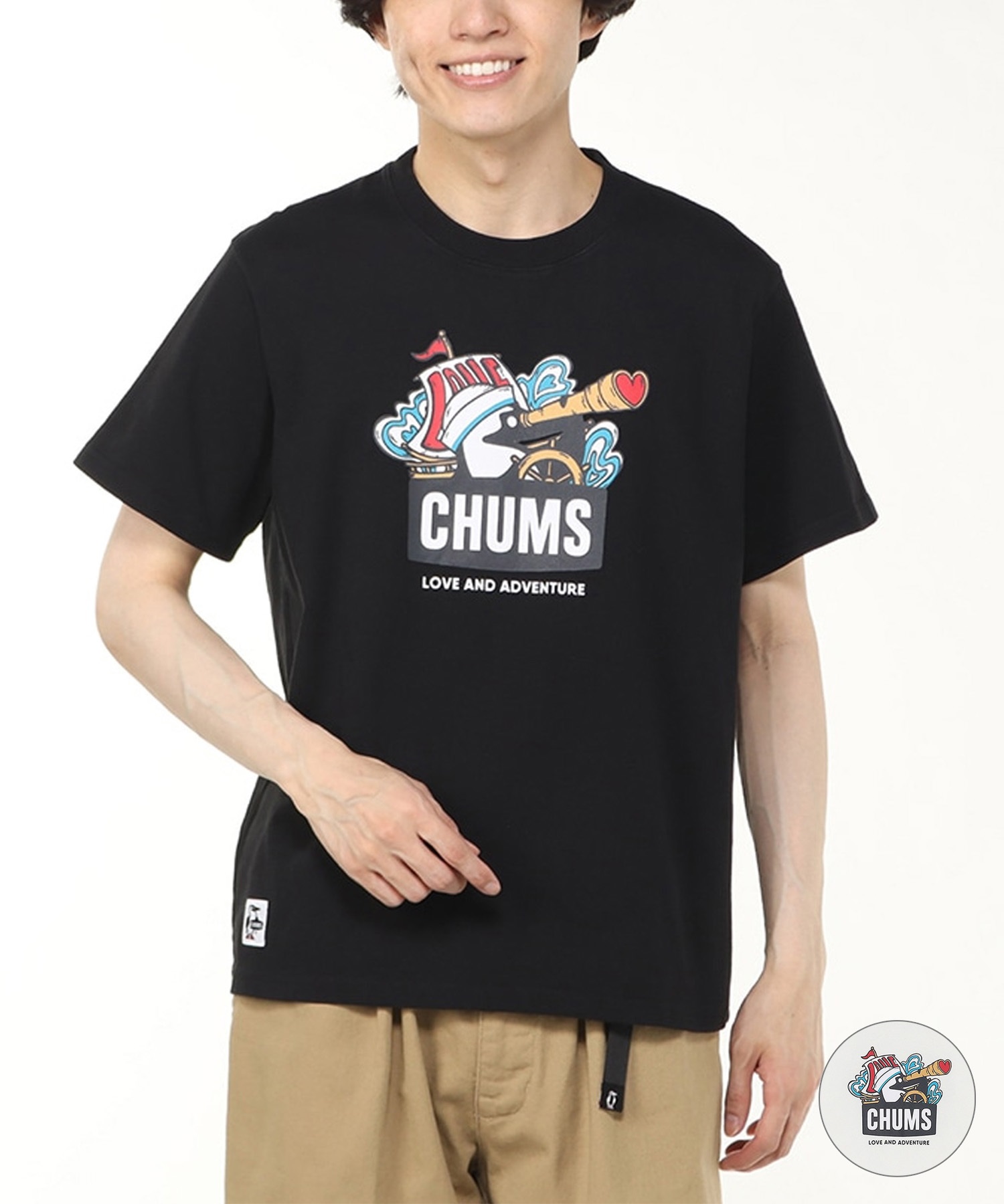 未使用品　タグ付き　チャムス　CHUMS プリントシャツ　半袖シャツ 楽天市場】【20%OFFクーポン/2025春夏新色追加】チャムス CHUMS