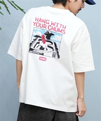 CHUMS チャムス 半袖 Tシャツ メンズ バックプリント CH01-2576 ムラサキスポーツ限定