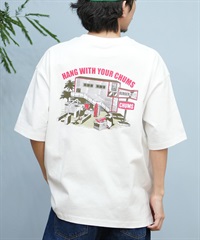 CHUMS チャムス 半袖 Tシャツ メンズ バックプリント CH01-2577 ムラサキスポーツ限定