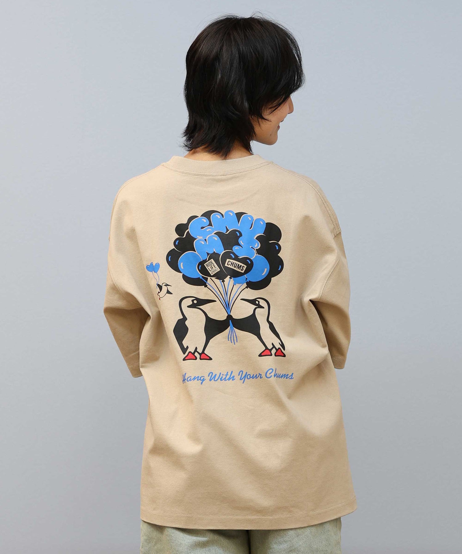 CHUMS チャムス 半袖 Tシャツ レディース バックプリント CH01