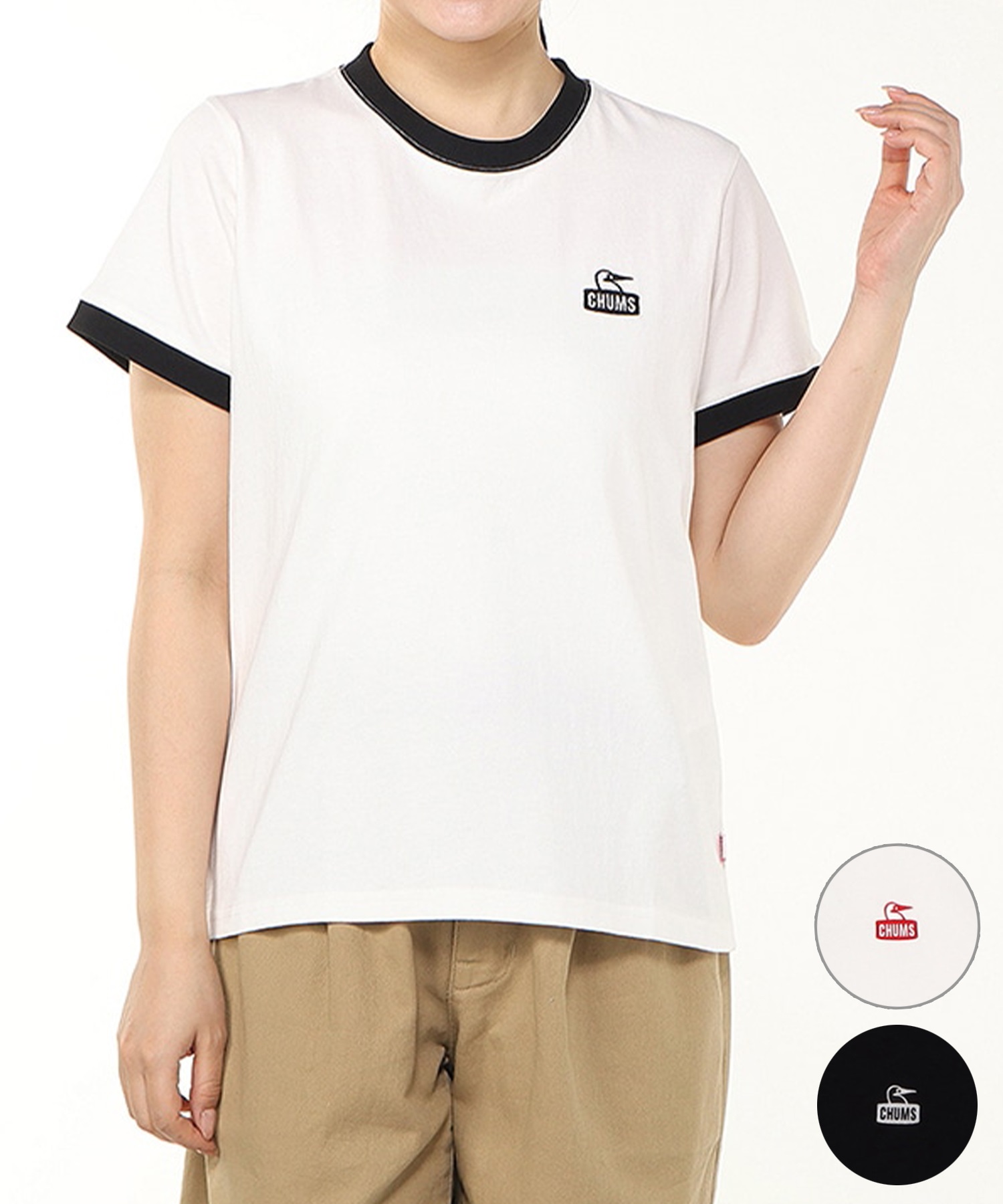 CHUMS チャムス 半袖 Tシャツ レディース カーンズリンガーTシャツ 