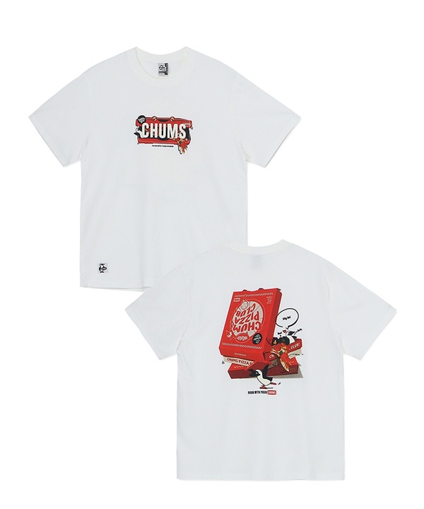 CHUMS チャムス 半袖 Tシャツ レディース チャムス ピザボックス Tシャツ CH11-2518