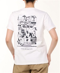 ✨極美品✨　チャムス　半袖Tシャツ　染み込みプリント　ホワイト　XLサイズ ブービーロゴTシャツ メンズ レディース 半袖Tシャツ 半そで トップス