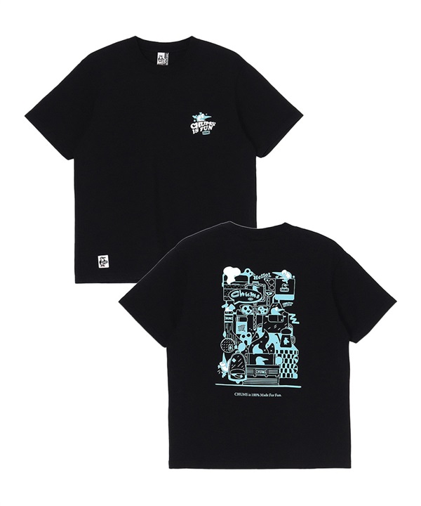 CHUMS チャムス 半袖 Tシャツ レディース バックプリント チャムスイズファン CH11-2522