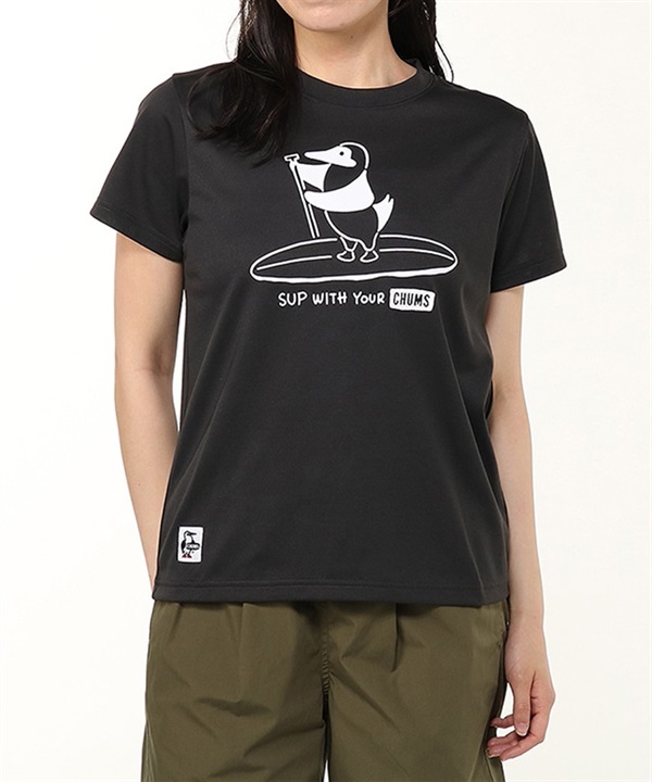 CHUMS チャムス 半袖 Tシャツ レディース サップ ドライTシャツ UVケア CH11-2540