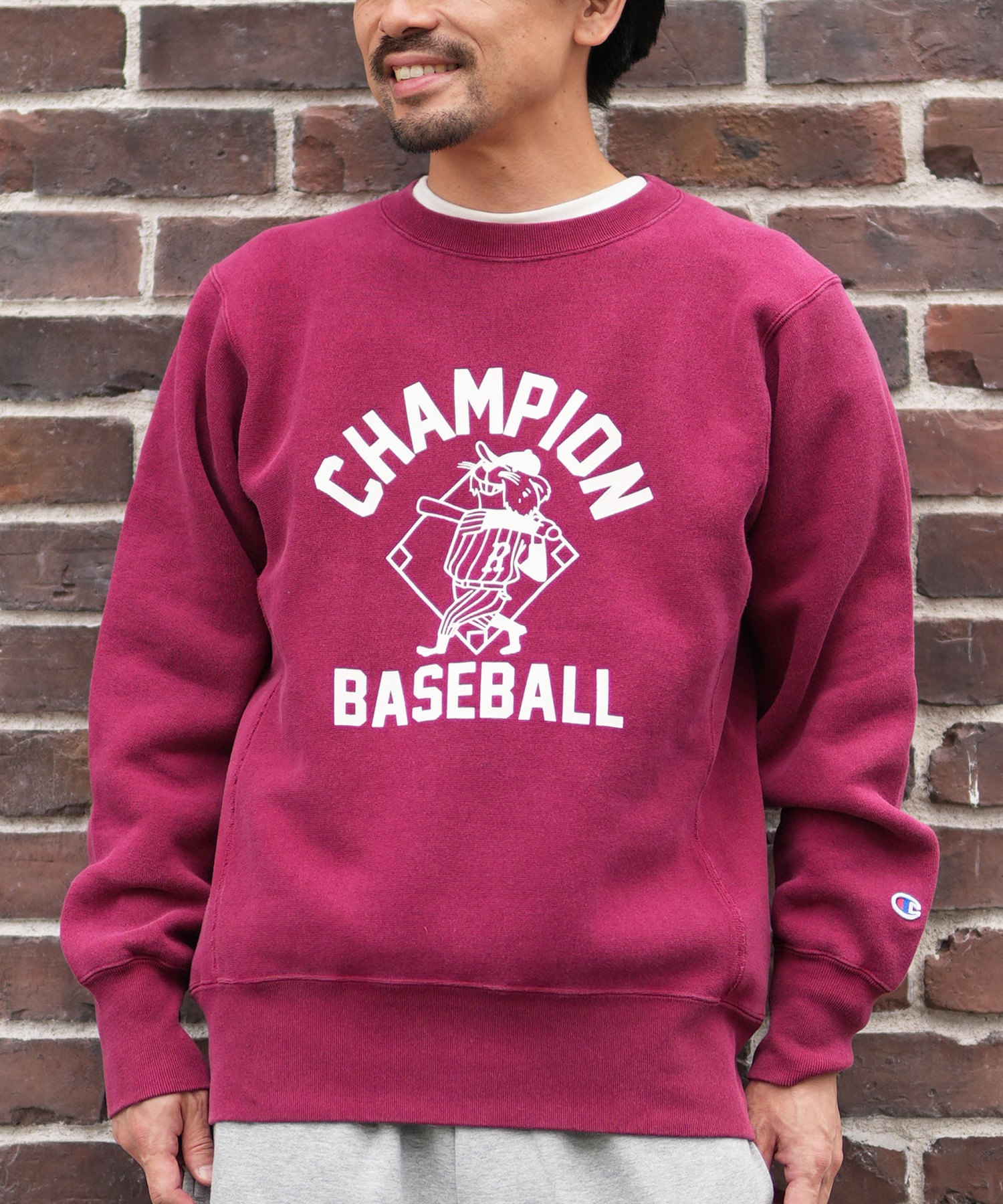 CHAMPION チャンピオン トレーナー スウェット メンズ クルーネック 裏