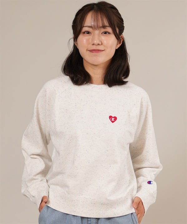 Champion チャンピオン トレーナー スウェット レディース オーバーサイズ ロングスリーブラグランスウェットシャツ CW-C002