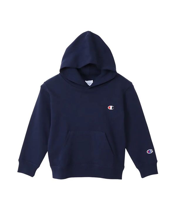 CHAMPION チャンピオン プルオーバー パーカー キッズ ジュニア 子供 フーデッドスウェットシャツ ベーシック 裏毛 セットアップ対応 CK-Y101